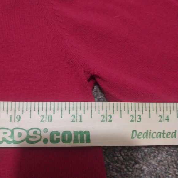 Tommy Bahama Men’s Red V-Neck Sweater Size L Cotton Cashmere Pullover - Picture 5 of 6